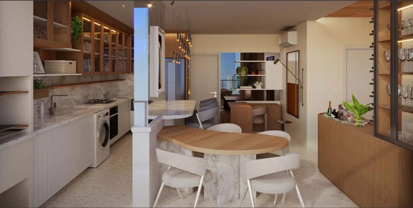 vista planta sala estar 3d